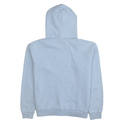 Fila Womens Light Blue Small Pullover Hoodie Rhinestone Logo Casual