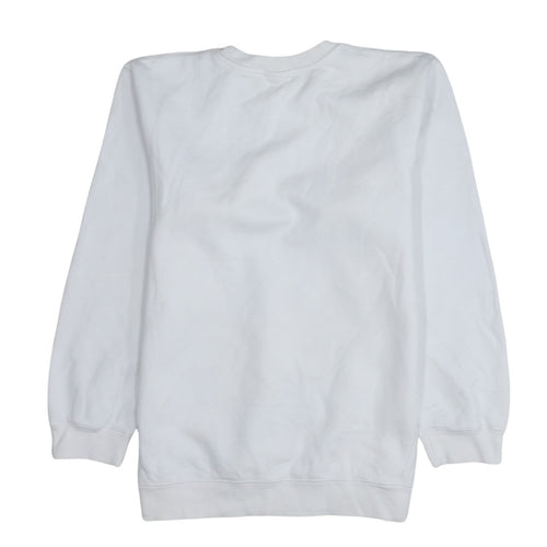 Reebok Unisex White XS Classic Logo Fleece Sweatshirt