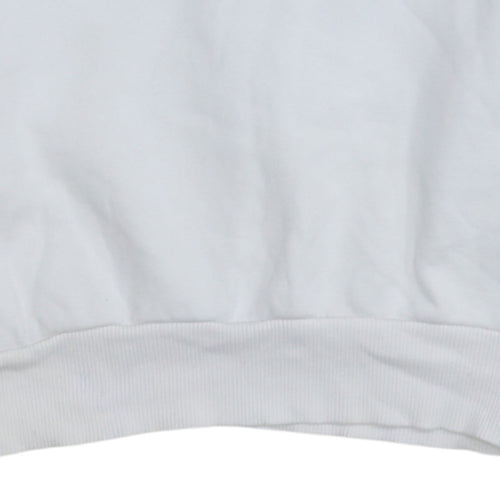 Reebok Unisex White XS Classic Logo Fleece Sweatshirt