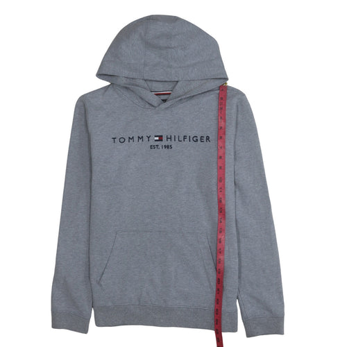 Tommy Hilfiger Teens Grey Pullover Hoodie with Logo Size 16