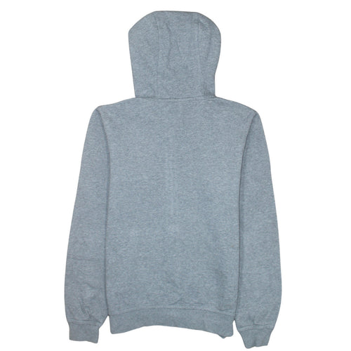 Nike Men's Grey Full Zip Hoodie S Sports Logo Sweatshirt