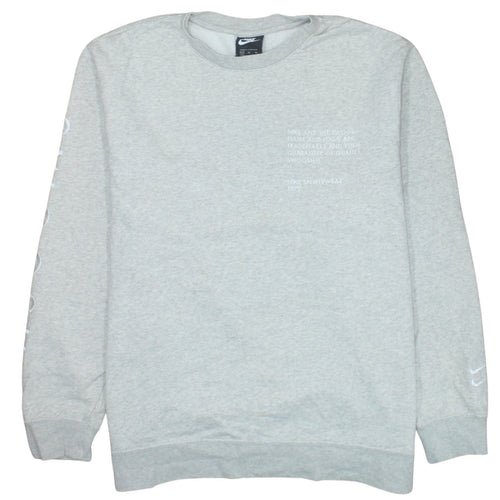 Nike Men's Grey XL Pullover Sweatshirt Crew Neck Sportswear