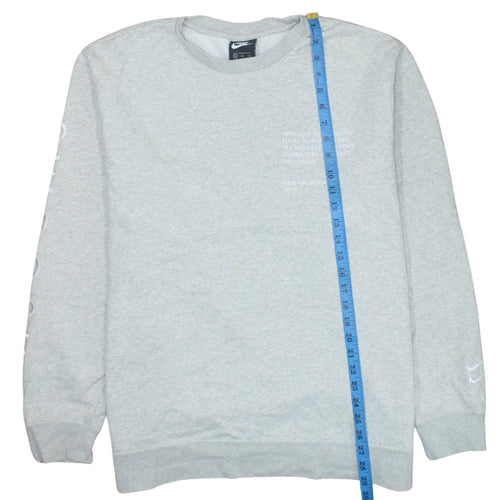 Nike Men's Grey XL Pullover Sweatshirt Crew Neck Sportswear