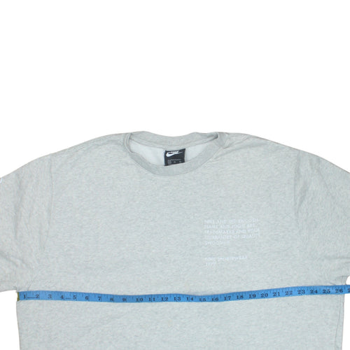 Nike Men's Grey XL Pullover Sweatshirt Crew Neck Sportswear