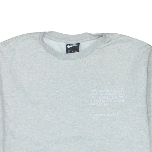 Nike Men's Grey XL Pullover Sweatshirt Crew Neck Sportswear
