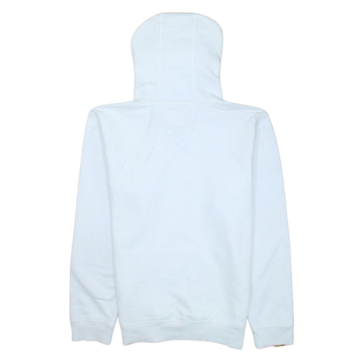 Tommy Jeans Men's White Pullover Hoodie L Logo Graphic Cotton