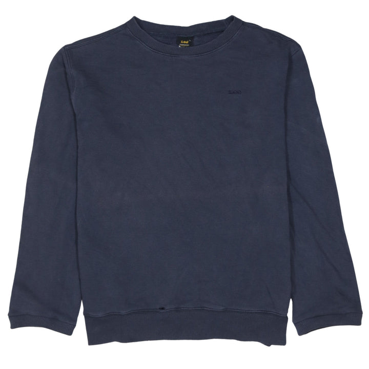 Lee Men's Blue Cotton Crew Neck Pullover Sweatshirt Size L
