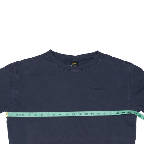 Lee Men's Blue Cotton Crew Neck Pullover Sweatshirt Size L