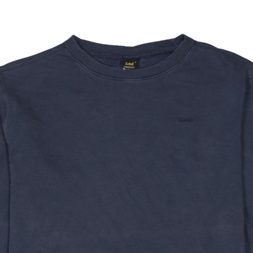Lee Men's Blue Cotton Crew Neck Pullover Sweatshirt Size L