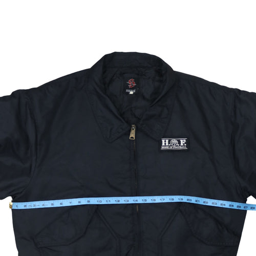 Hooligan Men's Black Bomber Jacket Medium Football Streetwear