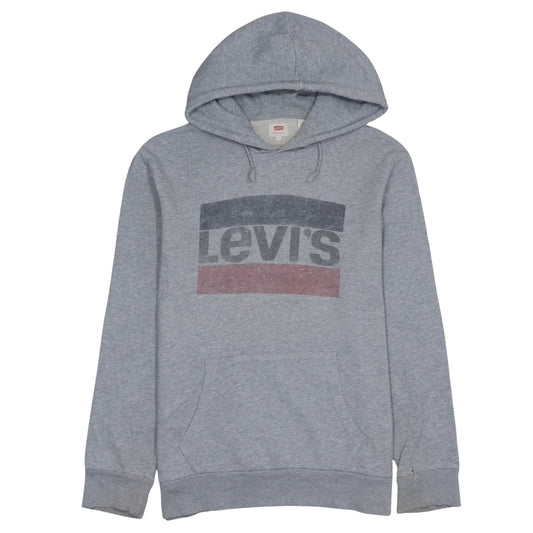 Levi's Men's Grey Logo Pullover Hoodie Size L Regular Fit