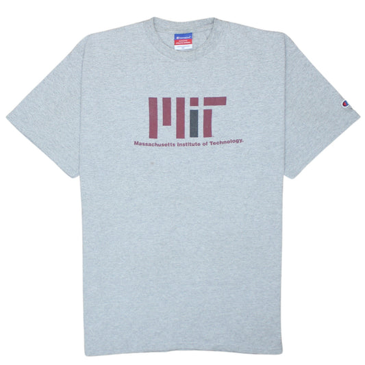 Champion Mens Grey MIT Short Sleeve Crew Neck T-Shirt XL