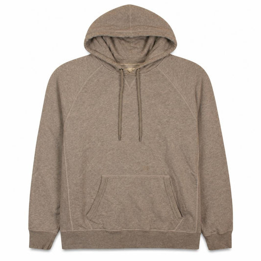 Front view of Champion Men's Grey 2XL Pullover Hoodie with Logo and Drawstring