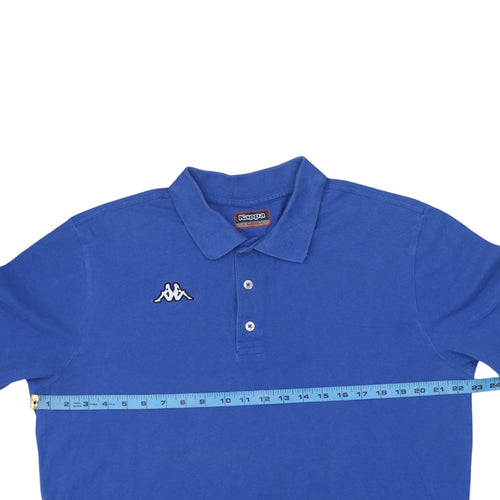 Kappa Men's Blue XL Short Sleeve Cotton Polo Shirt