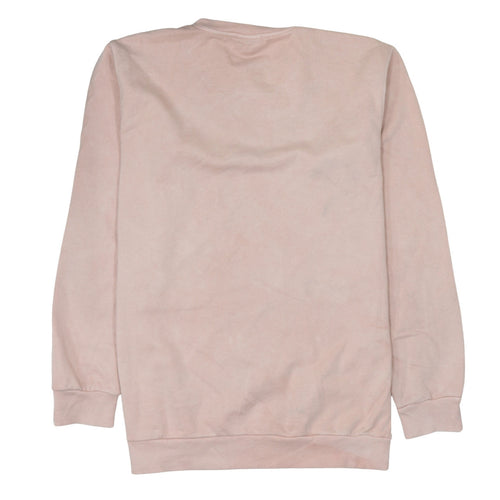 Ellesse Womens Pink Sweatshirt L Cotton Crew Neck Long Sleeve Casual