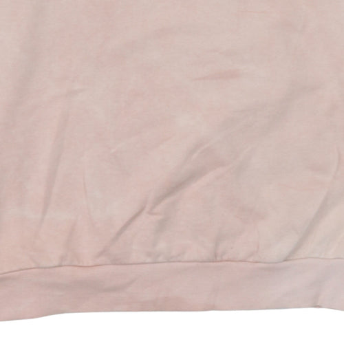 Ellesse Womens Pink Sweatshirt L Cotton Crew Neck Long Sleeve Casual