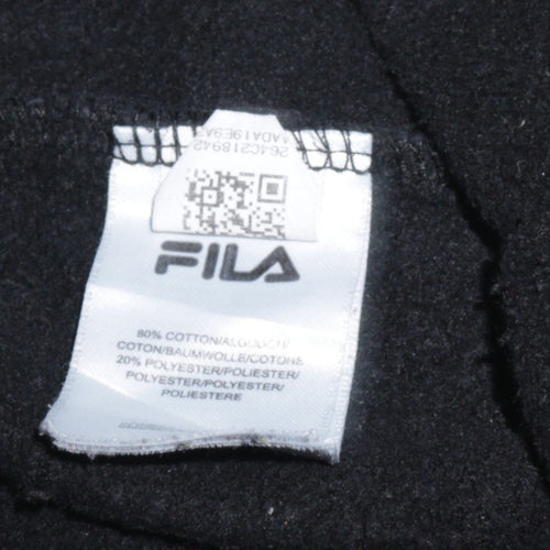 Fila Men's Black L Jogger Sweatpants Cotton Blend Activewear Trousers