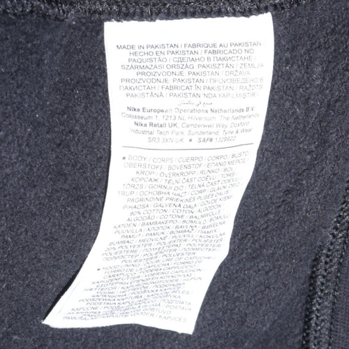 Nike Mens Black XL Pullover Hoodie Fleece Logo Sportswear Sweatshirt