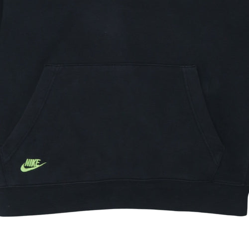 Nike Mens Black XL Pullover Hoodie Fleece Logo Sportswear Sweatshirt