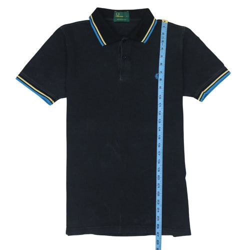 Fred Perry Men’s Black Cotton Pique Polo Shirt L Short Sleeve