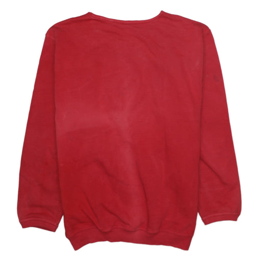 Fila Men's Red Pullover Sweatshirt Small Embroidered Logo Vintage