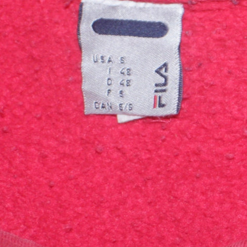 Fila Men's Red Pullover Sweatshirt Small Embroidered Logo Vintage
