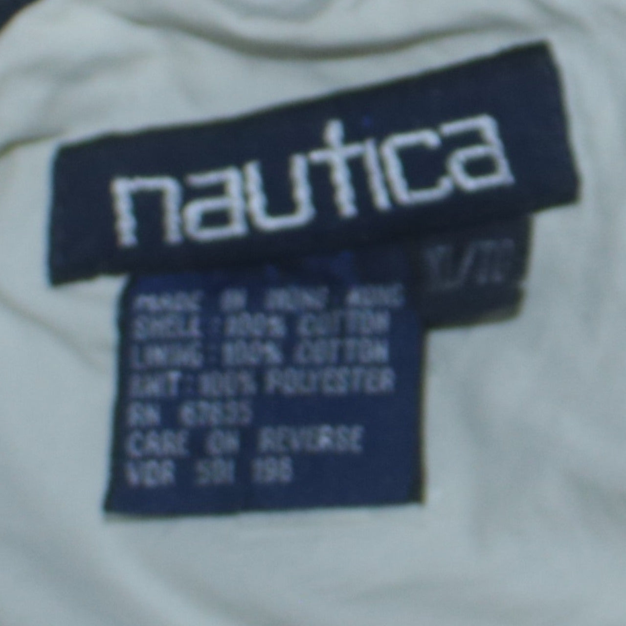 Nautica Men's Blue Cotton Bomber Jacket Size L Sporting Club