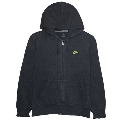 Nike Men's Black Full Zip Hoodie L Sportswear Fleece Sweatshirt