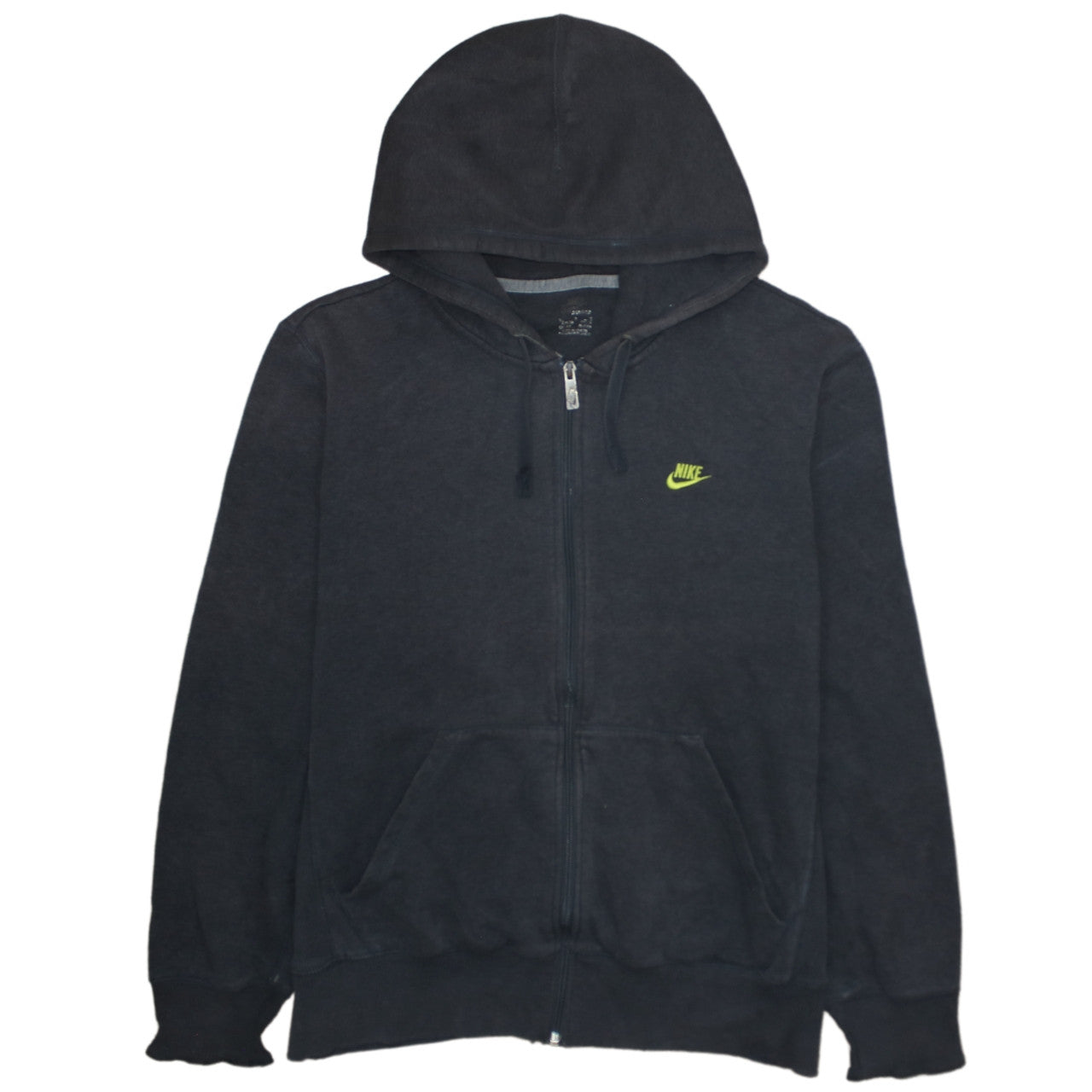 Nike Men's Black Full Zip Hoodie L Sportswear Fleece Sweatshirt