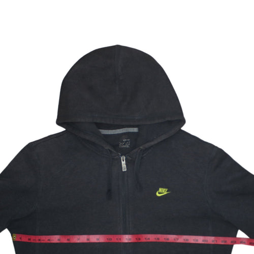 Nike Men's Black Full Zip Hoodie L Sportswear Fleece Sweatshirt