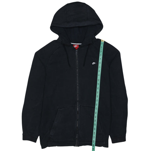 Nike Mens Black Full Zip Hoodie L Sportswear Fleece Sweatshirt