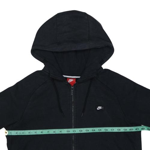 Nike Mens Black Full Zip Hoodie L Sportswear Fleece Sweatshirt