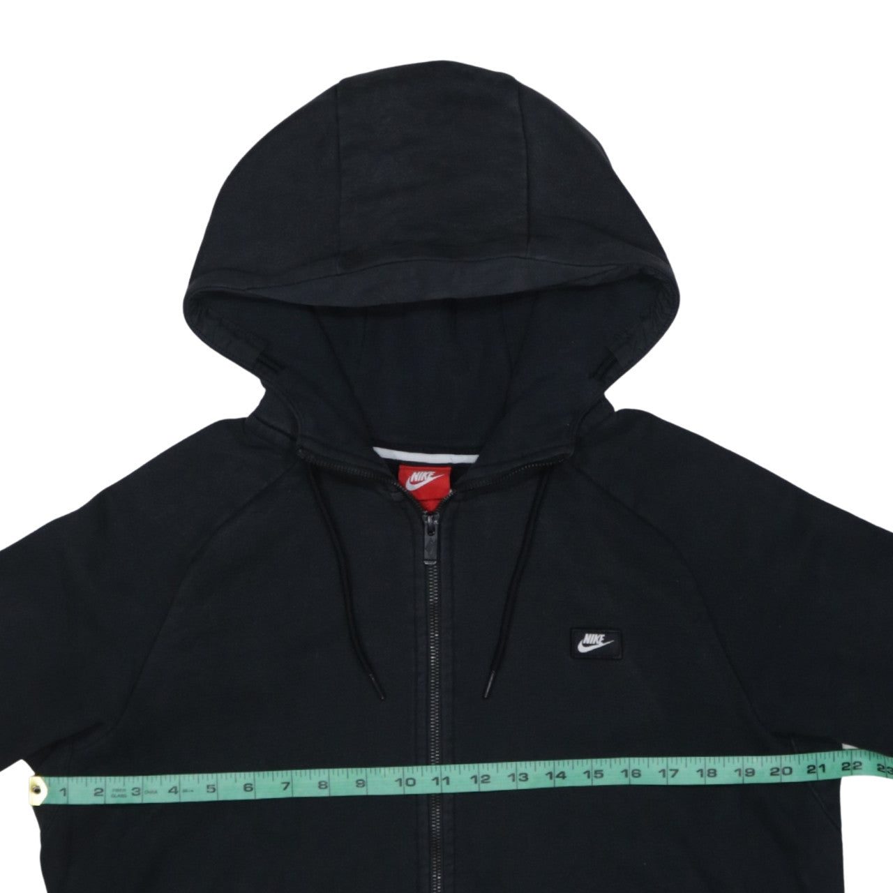 Nike Mens Black Full Zip Hoodie L Sportswear Fleece Sweatshirt