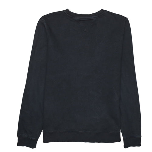 Tommy Hilfiger Men's Black Cotton Crew Neck Sweatshirt M