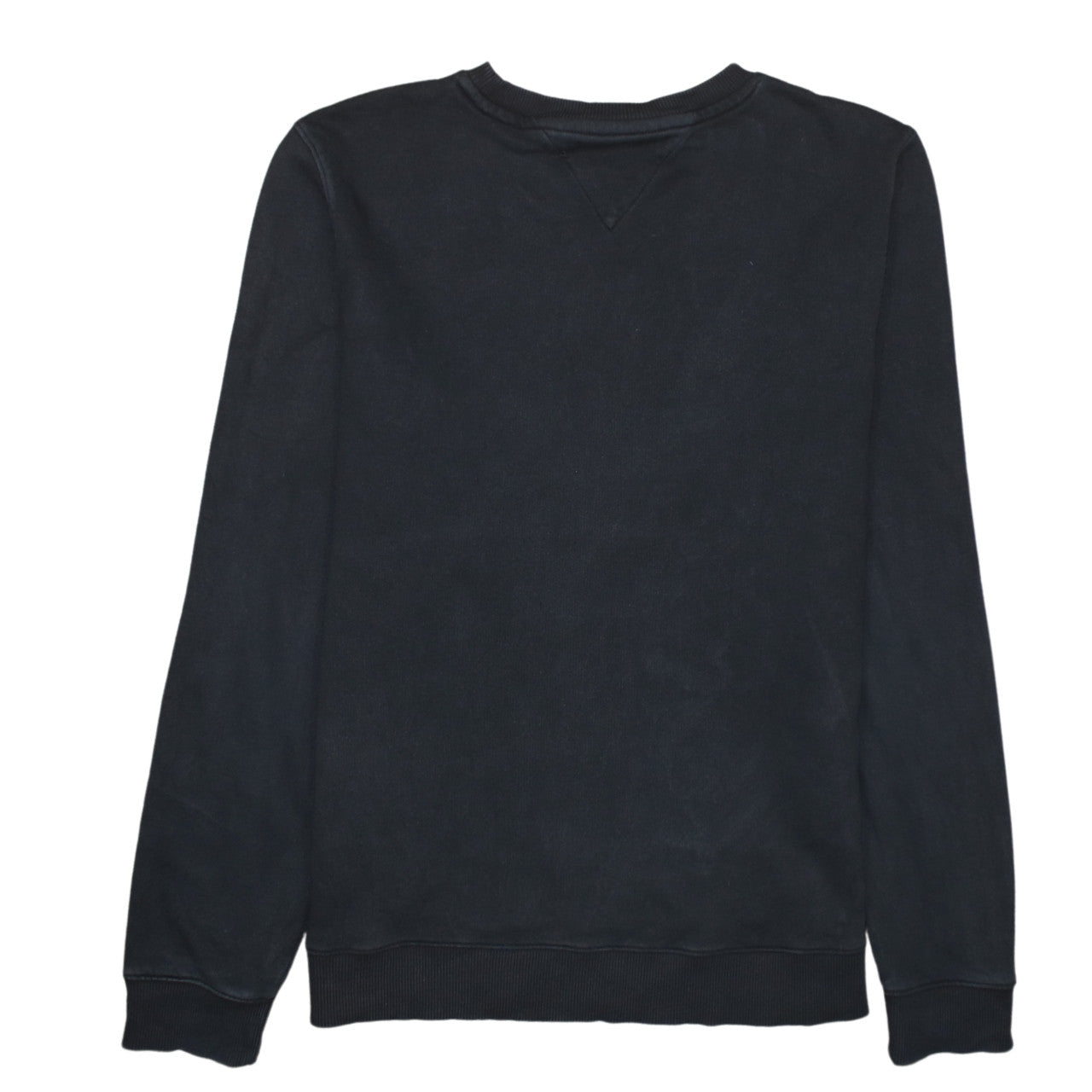 Tommy Hilfiger Men's Black Cotton Crew Neck Sweatshirt M