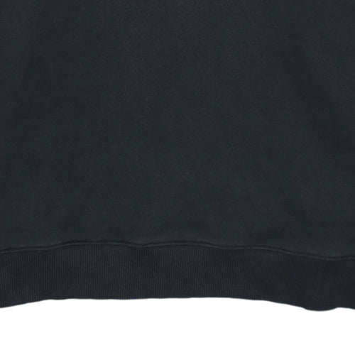 Tommy Hilfiger Men's Black Cotton Crew Neck Sweatshirt M