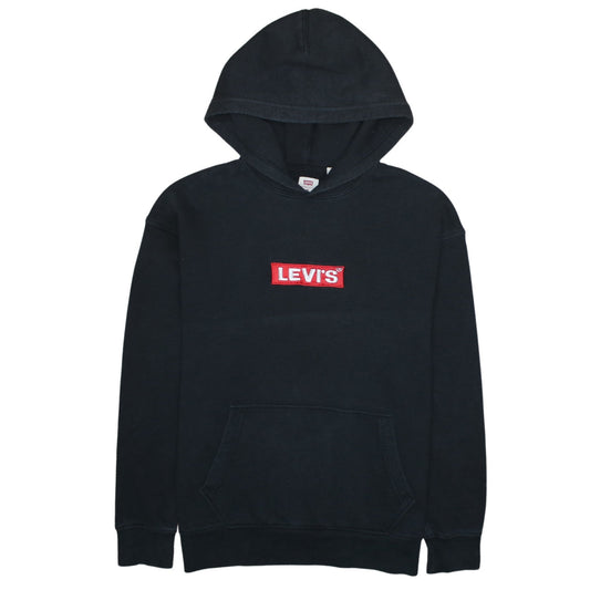 Levi's Men's Black Relaxed Fit Pullover Hoodie Medium