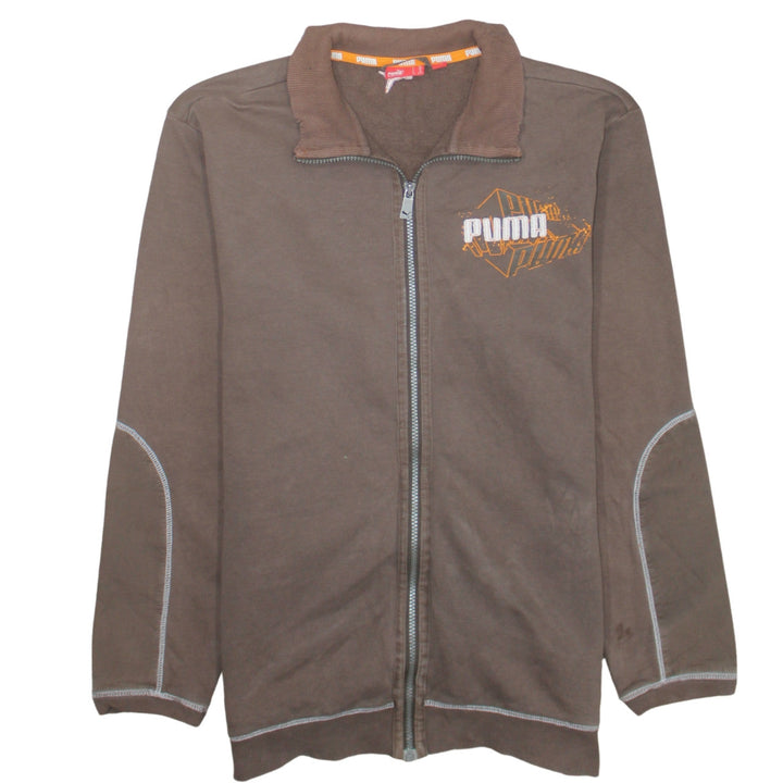 Puma Men's Brown 2XL Full Zip Sports Sweatshirt