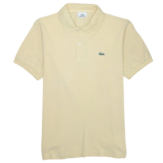 Lacoste Men's Beige Cotton Short Sleeve Polo Shirt Size L