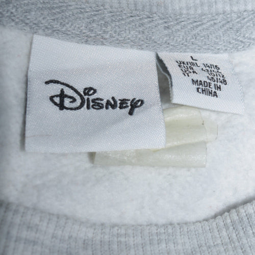 Disney Womens Grey Minnie Mouse Pullover Sweatshirt Size L