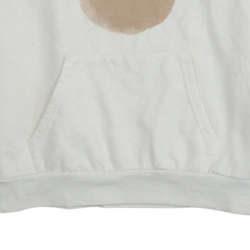 Disney Primark Cares Women Ivory Beige Hoodie L 14/16 Pullover Mickey Ears