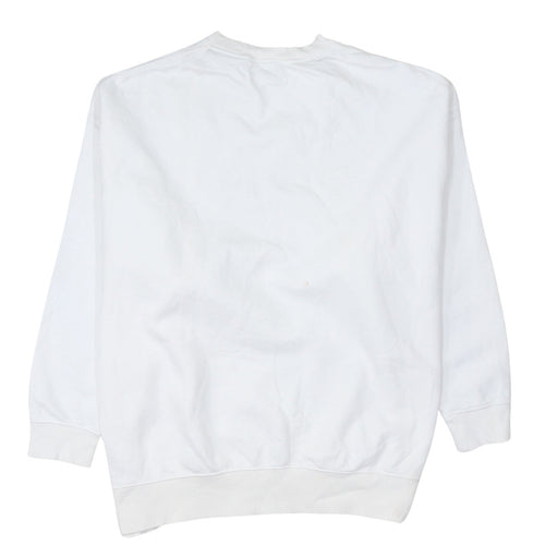 Nike Women White Pullover Sweatshirt S Crew Neck Oregon Print