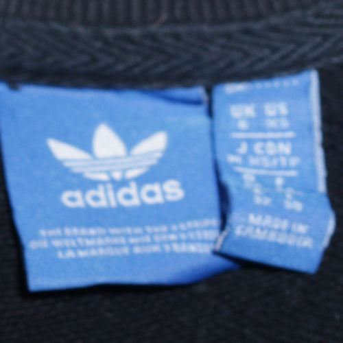 Adidas Women’s Black Crew Neck Pullover Sweatshirt Size 6