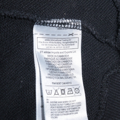 Adidas Women’s Black Crew Neck Pullover Sweatshirt Size 6