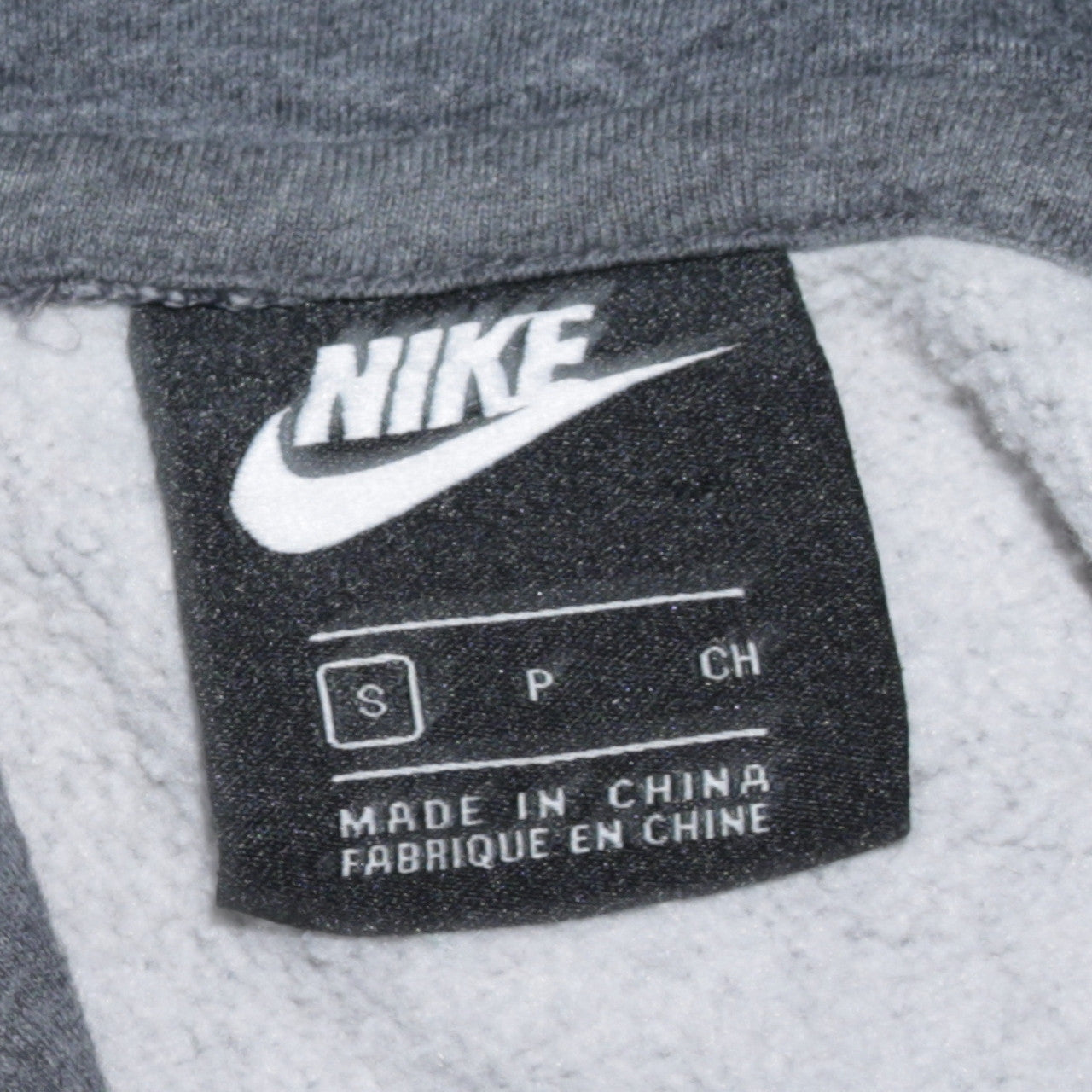 Nike Women’s Grey Pullover Hoodie Small Cotton Blend Logo Sweatshirt