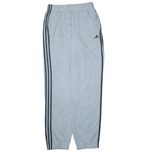 Adidas Women Grey Track Pants S Regular Fit Elastic Waist Pockets