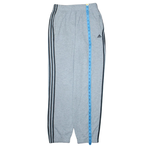 Adidas Women Grey Track Pants S Regular Fit Elastic Waist Pockets