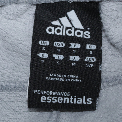 Adidas Women Grey Track Pants S Regular Fit Elastic Waist Pockets