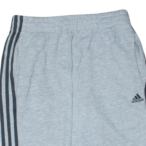 Adidas Women Grey Track Pants S Regular Fit Elastic Waist Pockets