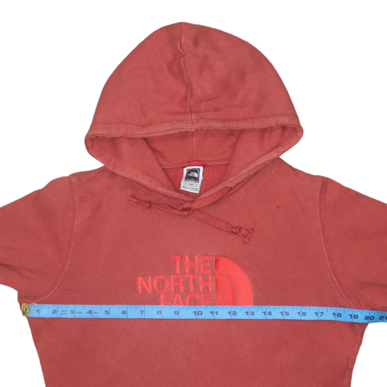 The North Face Womens Red Medium Pullover Hoodie 100% Cotton Casual